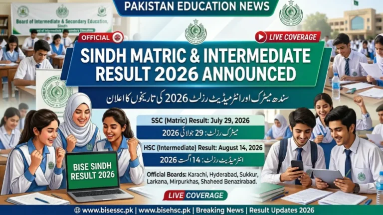 Sindh Matric Result 2026