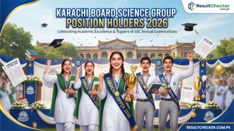 Karachi Board Science Group Position Holders 2026