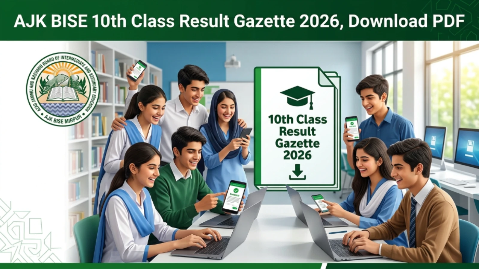 AJK BISE 10th Class Result Gazette 2026