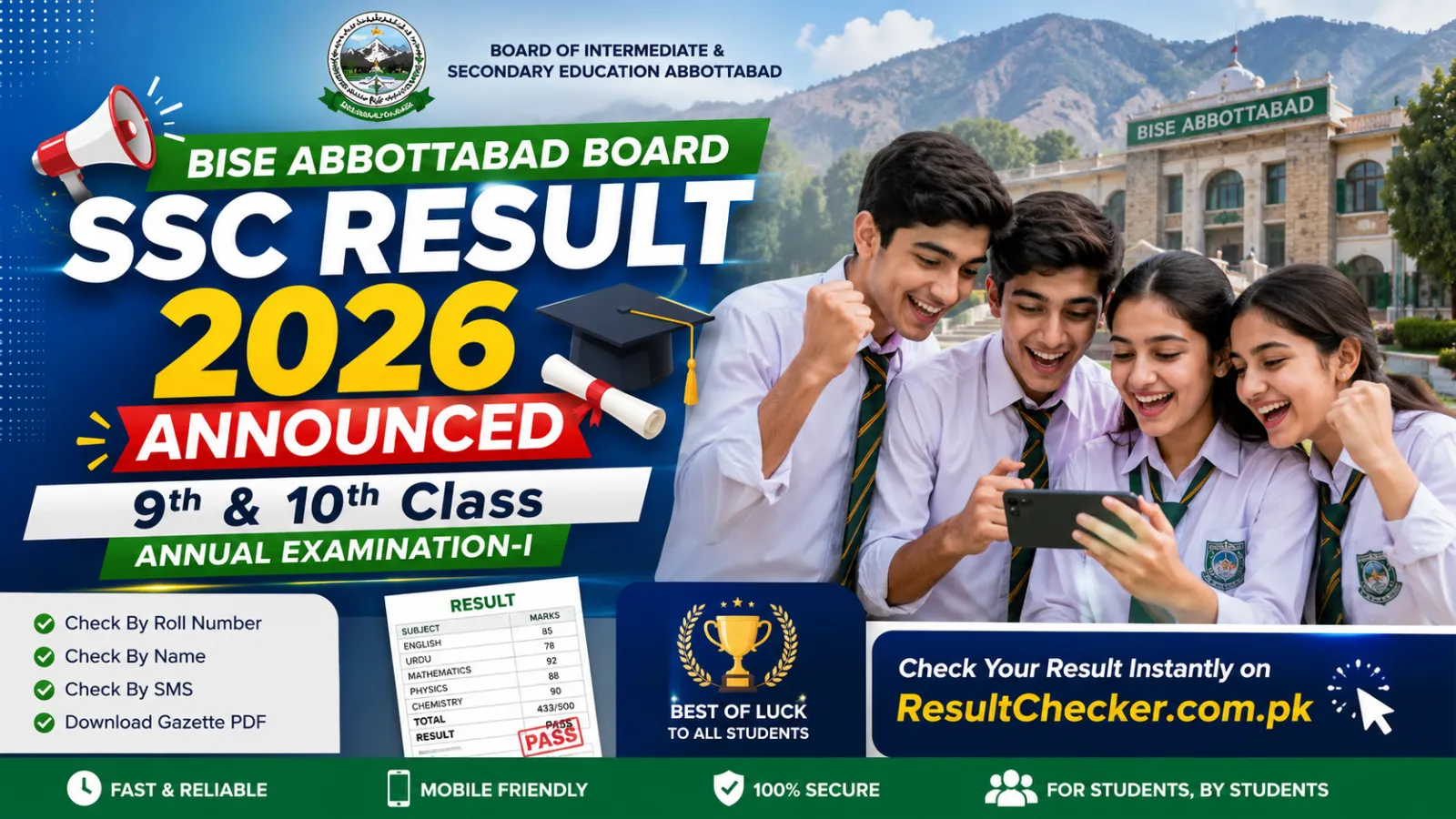 BISE Abbottabad Board Result 2026