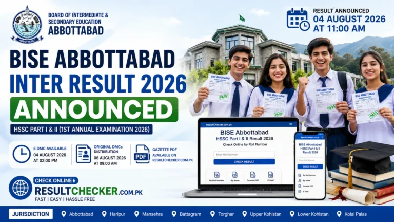 BISE Abbottabad Inter Result 2026