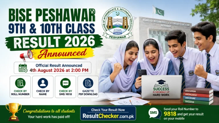 BISE Peshawar Board 9th Class Result 2026