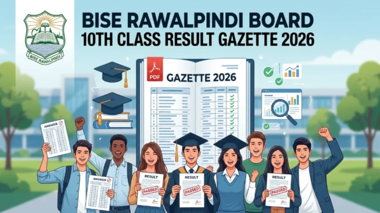 BISE Rawalpindi Board 10th Class Result Gazette 2026