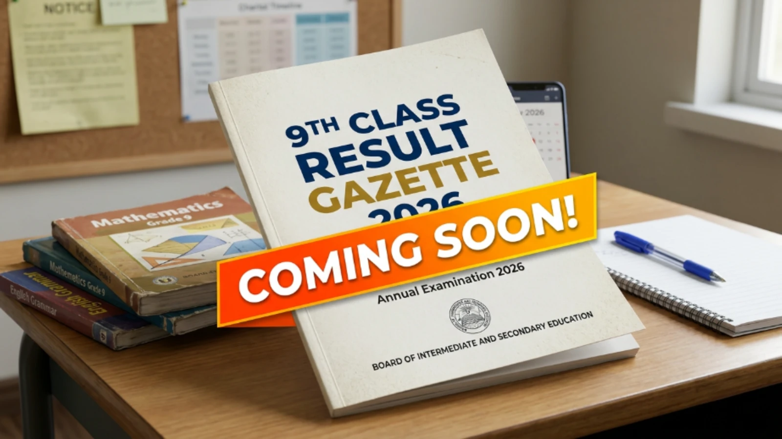 AJK BISE (Mirpur) Board 9th Class Result Gazette 2026 AJK BISE (Mirpur) Board 9th Class Result Gazette 2026 PDF Download