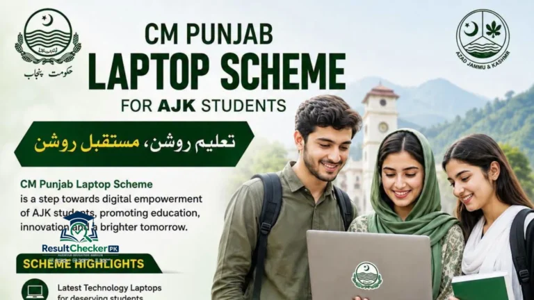 CM Punjab Laptop Scheme for AJ&K Students