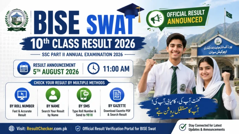 Swat Board Matric Result 2026