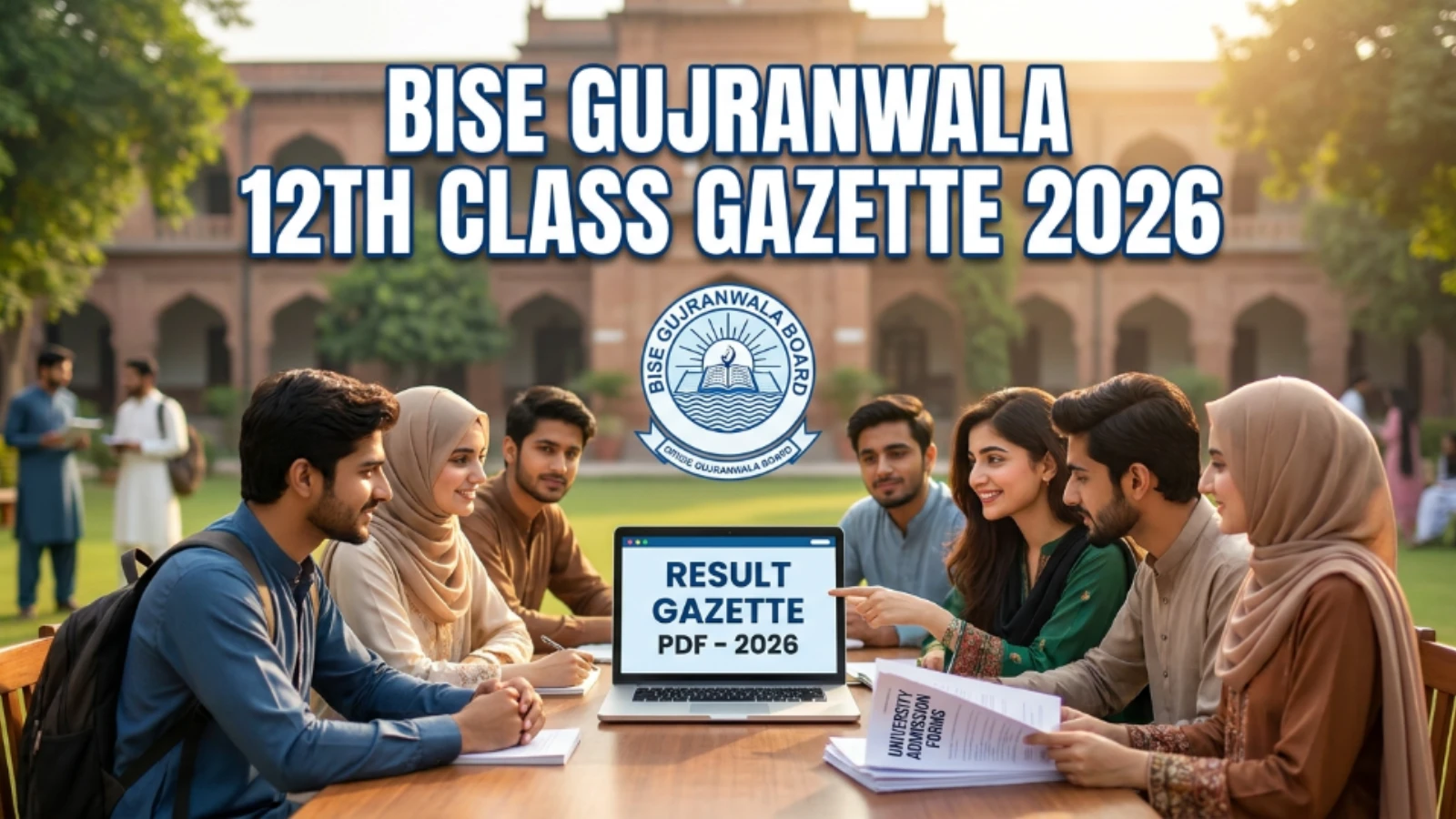 BISE Gujranwala 12th class gazette