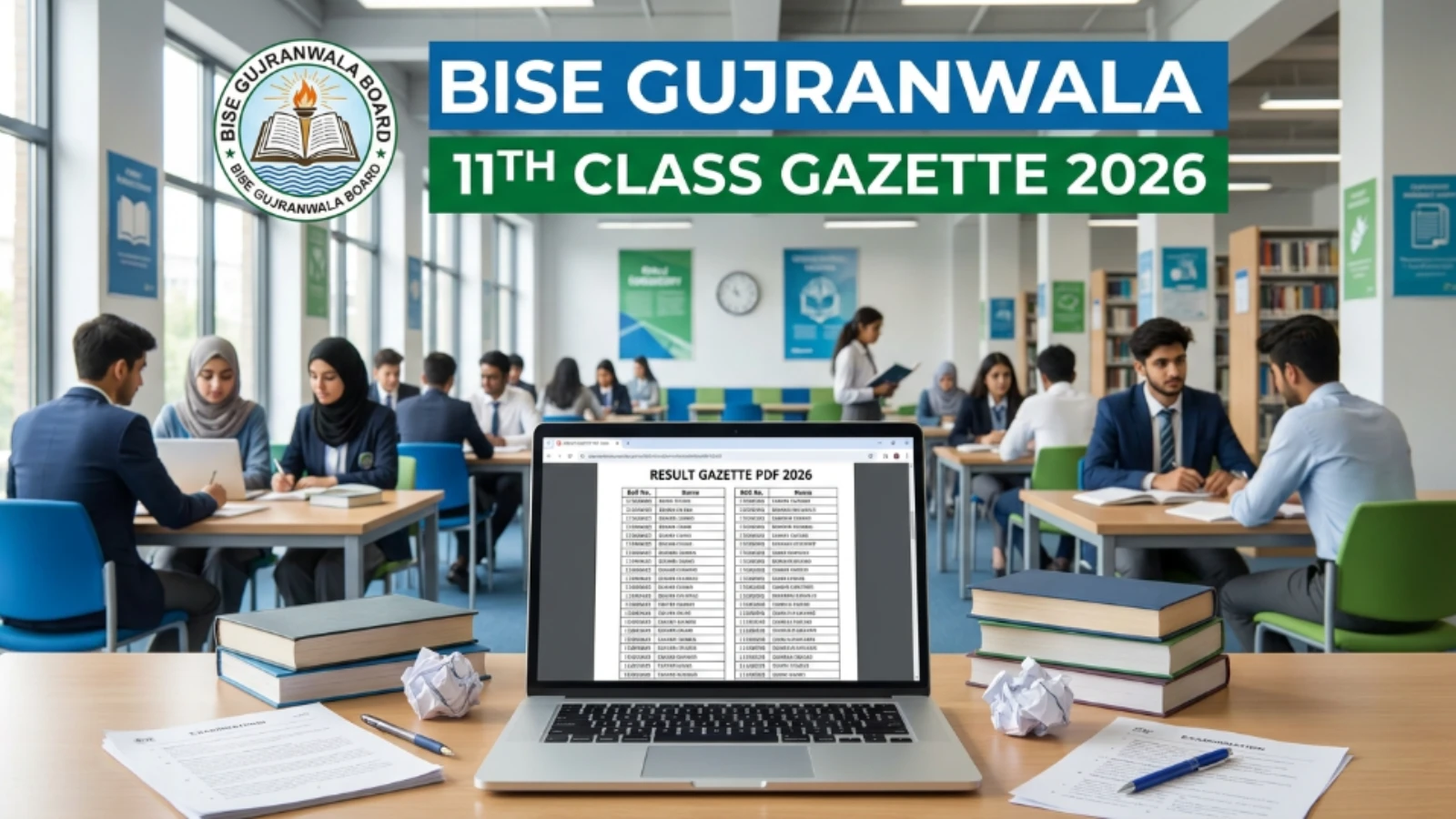 BISE Gujranwala Board 11th Class Gazette 2026