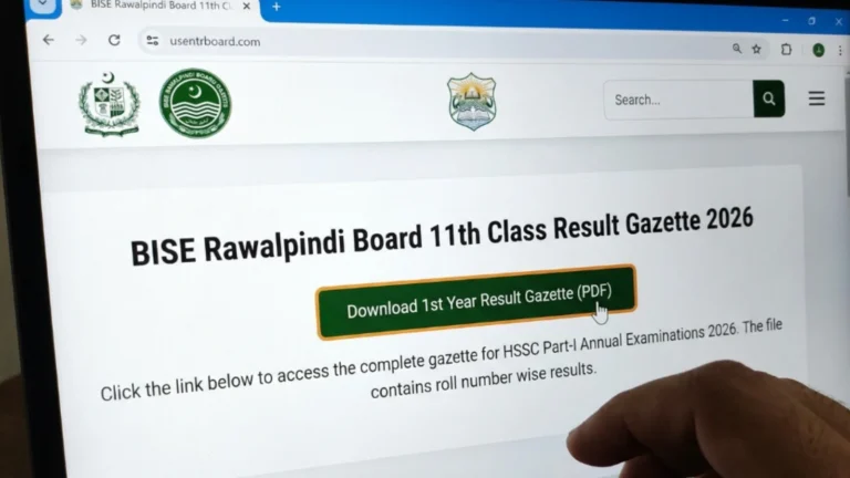 BISE Rawalpindi 11th Class Gazette 2026