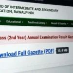 BISE Rawalpindi 12th Class Gazette 2026