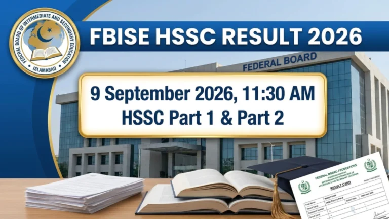 FBISE HSSC Result 2026 date