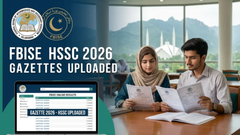 FBISE Result Gazette 2026