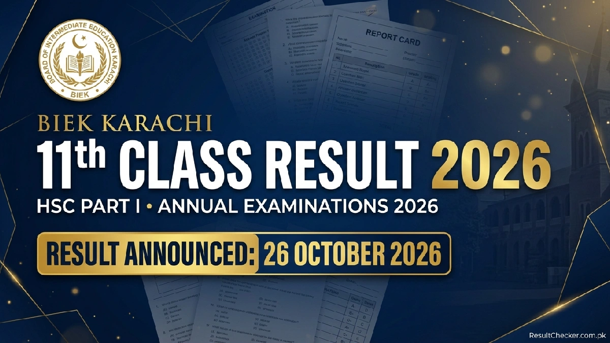 BIEK Karachi 11th Class Result 2026